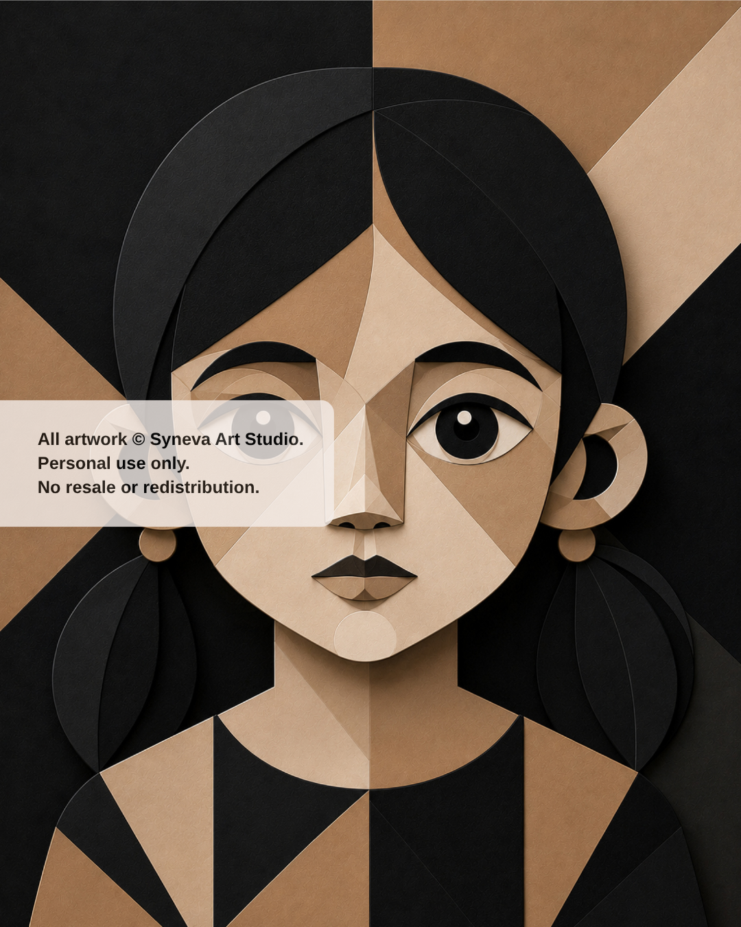 Abstract: Visage No. 9