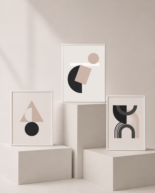 Geometric Art Bundle 1 | Abstract Printable Wall Art by Syneva Art Studio
