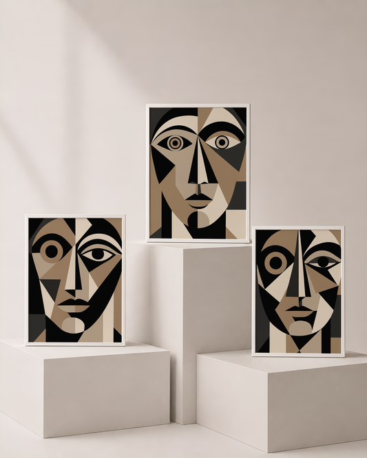Visage Art Bundle 1 | Abstract Printable Wall Art by Syneva Art Studio
