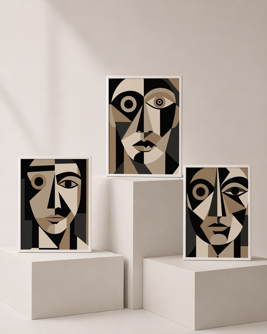 Visage Art Bundle 2 | Abstract Printable Wall Art by Syneva Art Studio