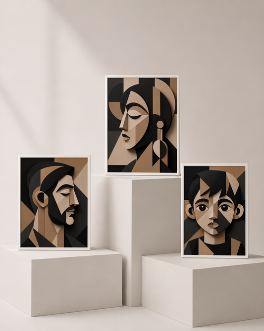 Visage Art Bundle 3 | Abstract Printable Wall Art by Syneva Art Studio