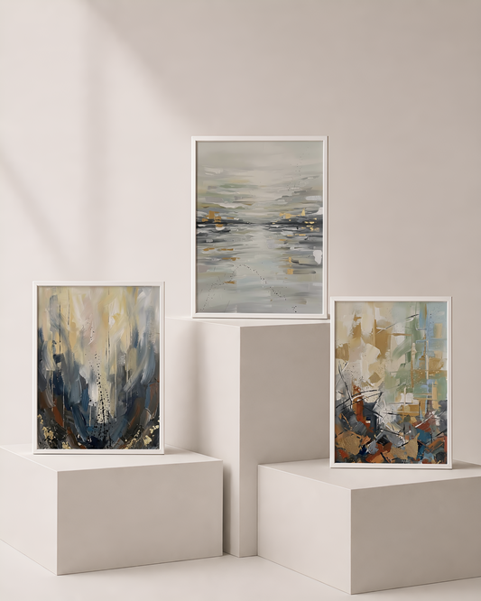Elemental Art Bundle 2 | Abstract Printable Wall Art by Syneva Art Studio