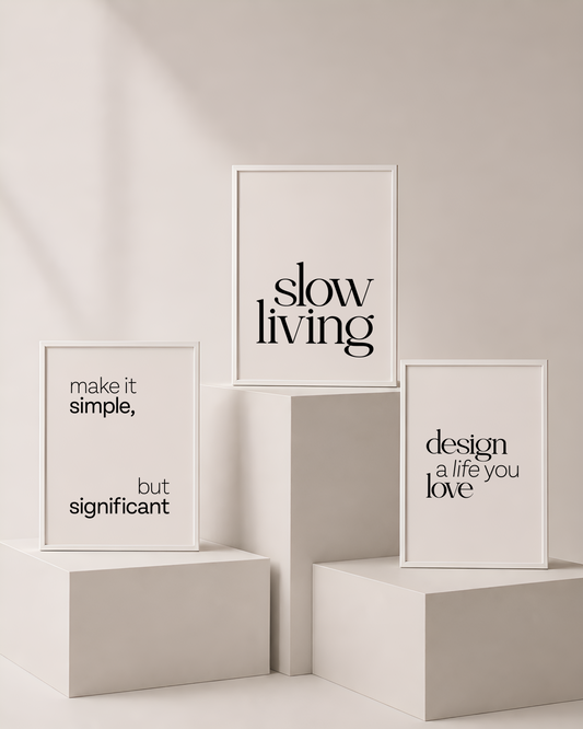 Letterform Art Bundle 1 | Typography Printable Wall Art by Syneva Art Studio