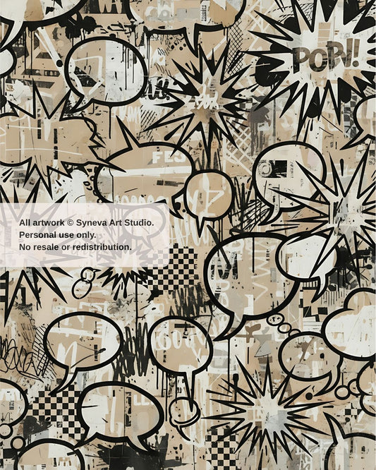 Pop Art: Neutral Retro No. 1
