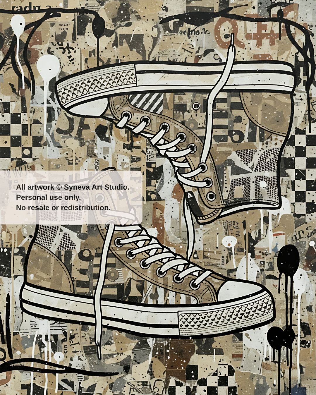 Pop Art: Neutral Retro No. 4