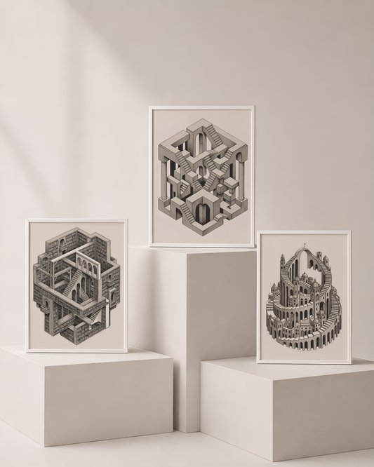 Fantasy Architecture Art Bundle 1 | Paradox Printable Wall Art by Syneva Art Studio