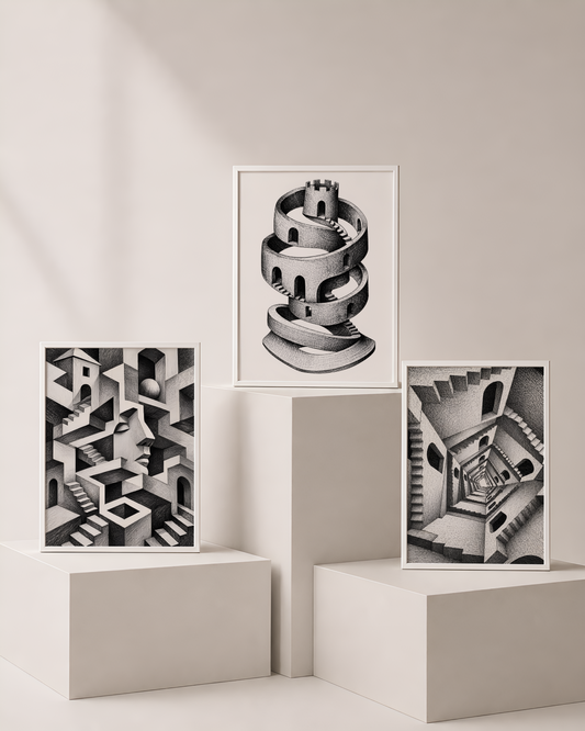 Recursive Urbanism Bundle 3 | Paradox Printable Wall Art by Syneva Art Studio